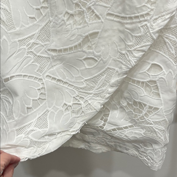 TCEC White Lace Ruffle Mini Dress - Picture 4 of 5